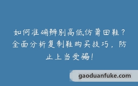 如何准确辨别高低仿莆田鞋？全面分析复制鞋购买技巧，防止上当受骗！