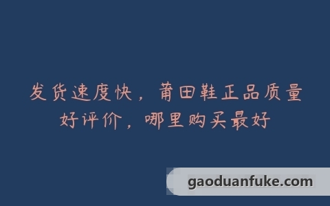 发货速度快，莆田鞋正品质量好评价，哪里购买最好