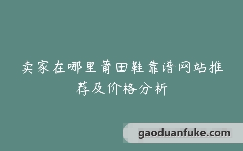 卖家在哪里莆田鞋靠谱网站推荐及价格分析