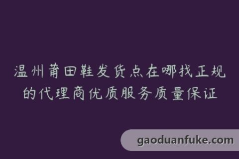 温州莆田鞋发货点在哪找正规的代理商优质服务质量保证