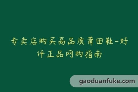 专卖店购买高品质莆田鞋-好评正品网购指南