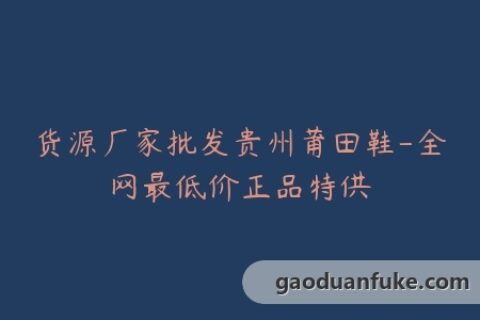 货源厂家批发贵州莆田鞋-全网最低价正品特供