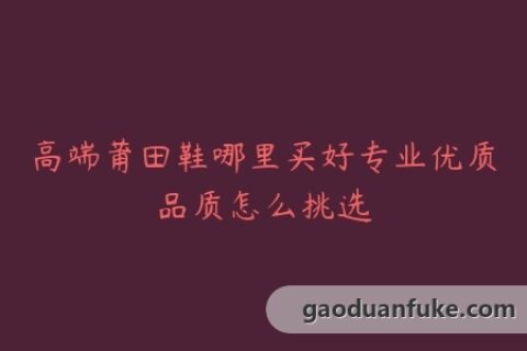 高端莆田鞋哪里买好专业优质品质怎么挑选
