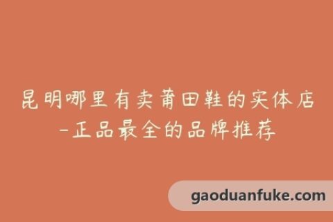 昆明哪里有卖莆田鞋的实体店-正品最全的品牌推荐