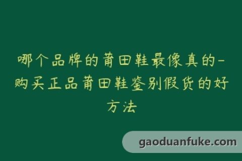 哪个品牌的莆田鞋最像真的-购买正品莆田鞋鉴别假货的好方法