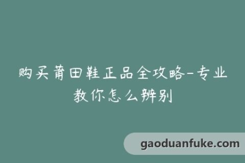 购买莆田鞋正品全攻略-专业教你怎么辨别