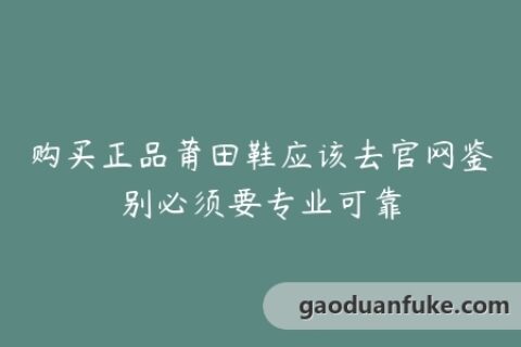 购买正品莆田鞋应该去官网鉴别必须要专业可靠
