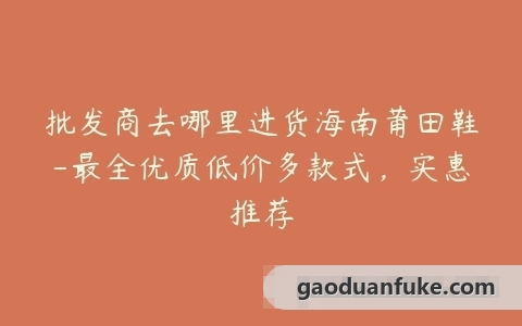 批发商去哪里进货海南莆田鞋-最全优质低价多款式，实惠推荐