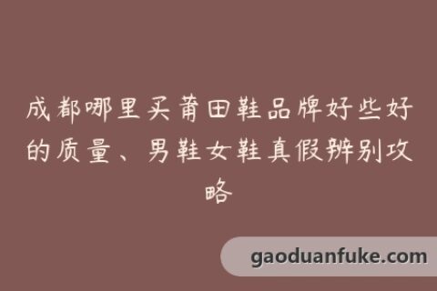 成都哪里买莆田鞋品牌好些好的质量、男鞋女鞋真假辨别攻略