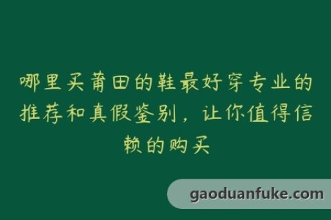 哪里买莆田的鞋最好穿专业的推荐和真假鉴别，让你值得信赖的购买