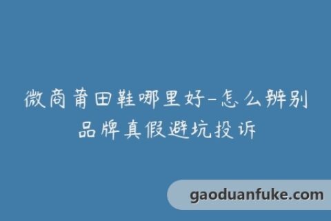 微商莆田鞋哪里好-怎么辨别品牌真假避坑投诉