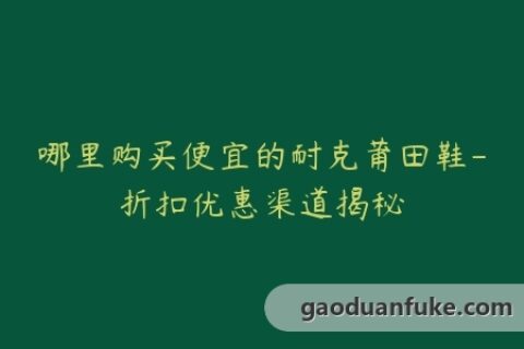 哪里购买便宜的耐克莆田鞋-折扣优惠渠道揭秘