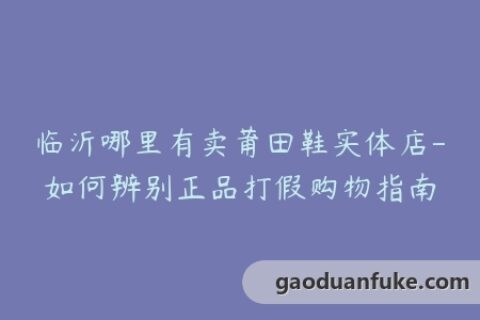 临沂哪里有卖莆田鞋实体店-如何辨别正品打假购物指南