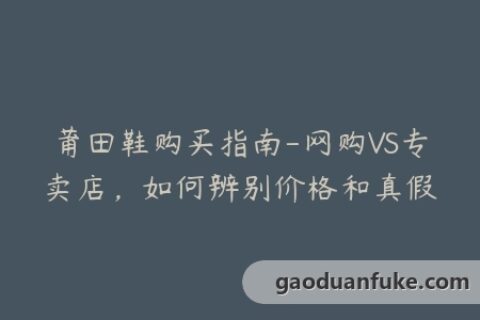 莆田鞋购买指南-网购VS专卖店，如何辨别价格和真假