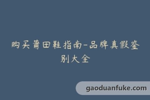 购买莆田鞋指南-品牌真假鉴别大全