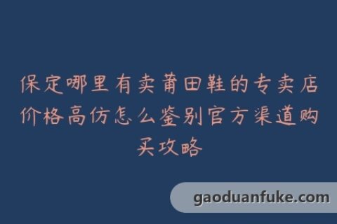 保定哪里有卖莆田鞋的专卖店价格高仿怎么鉴别官方渠道购买攻略