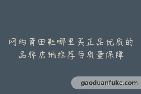 网购莆田鞋哪里买正品优质的品牌店铺推荐与质量保障