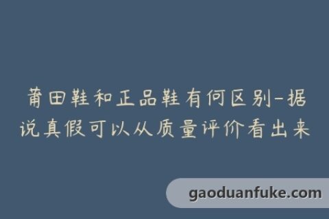 莆田鞋和正品鞋有何区别-据说真假可以从质量评价看出来