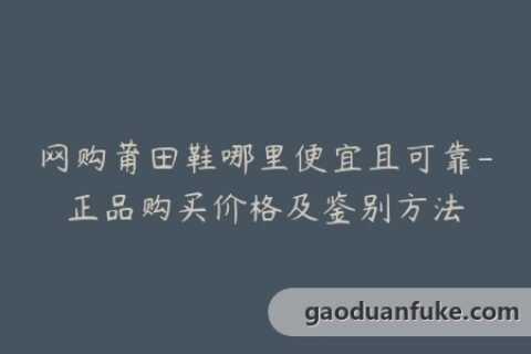 网购莆田鞋哪里便宜且可靠-正品购买价格及鉴别方法