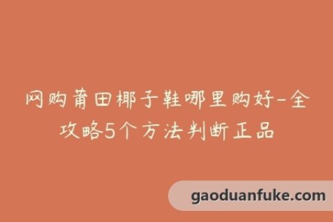网购莆田椰子鞋哪里购好-全攻略5个方法判断正品