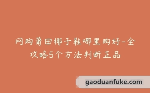 网购莆田椰子鞋哪里购好-全攻略5个方法判断正品