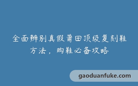 全面辨别真假莆田顶级复刻鞋方法，购鞋必备攻略