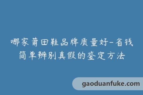 哪家莆田鞋品牌质量好-省钱简单辨别真假的鉴定方法