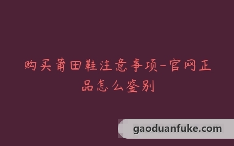 购买莆田鞋注意事项-官网正品怎么鉴别