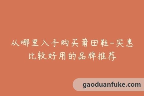 从哪里入手购买莆田鞋-实惠比较好用的品牌推荐
