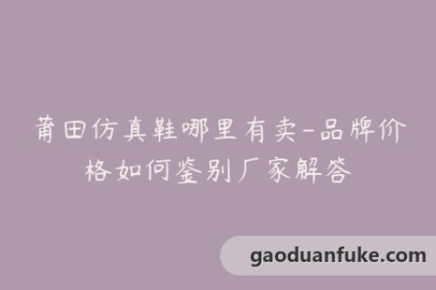 莆田仿真鞋哪里有卖-品牌价格如何鉴别厂家解答