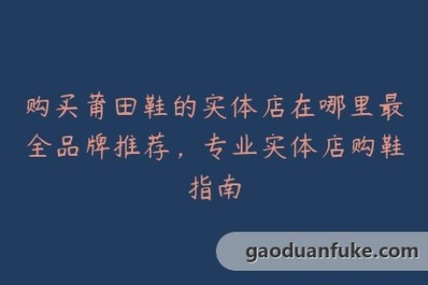 购买莆田鞋的实体店在哪里最全品牌推荐，专业实体店购鞋指南