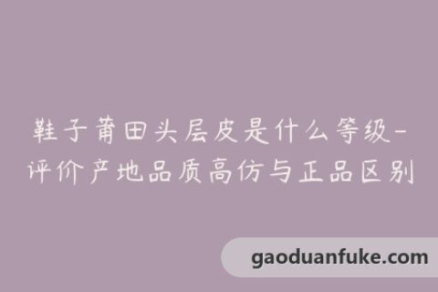 鞋子莆田头层皮是什么等级-评价产地品质高仿与正品区别