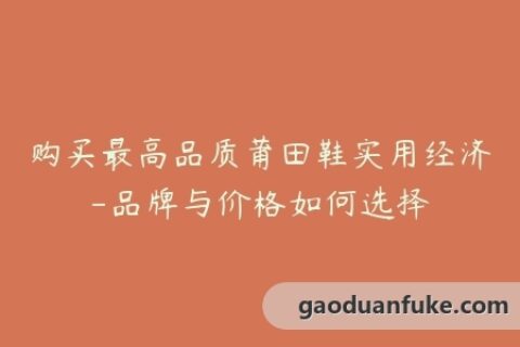 购买最高品质莆田鞋实用经济-品牌与价格如何选择
