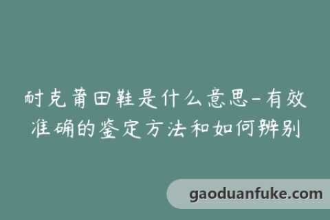 耐克莆田鞋是什么意思-有效准确的鉴定方法和如何辨别