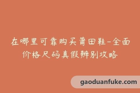 在哪里可靠购买莆田鞋-全面价格尺码真假辨别攻略