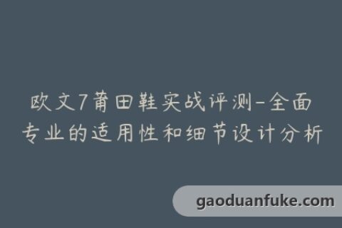 欧文7莆田鞋实战评测-全面专业的适用性和细节设计分析