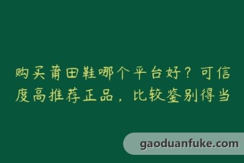 购买莆田鞋哪个平台好？可信度高推荐正品，比较鉴别得当