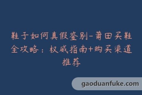 鞋子如何真假鉴别-莆田买鞋全攻略：权威指南+购买渠道推荐