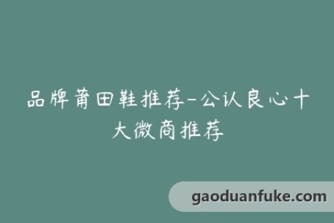 品牌莆田鞋推荐-公认良心十大微商推荐