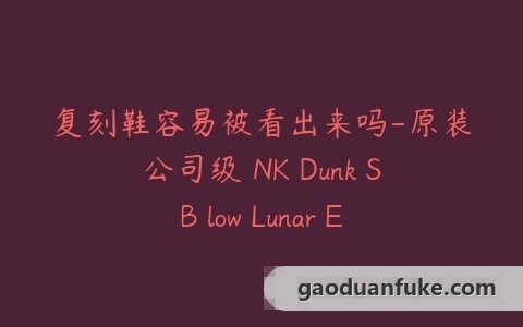 复刻鞋容易被看出来吗-原装公司级 NK Dunk SB low Lunar Eclipse月食