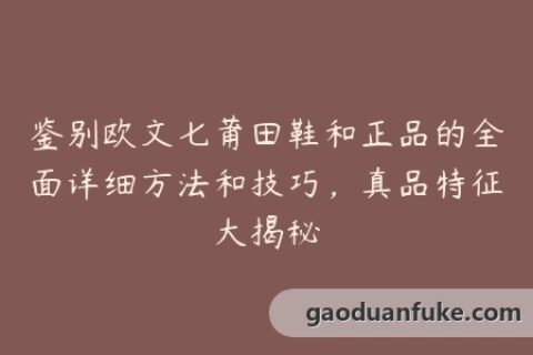 鉴别欧文七莆田鞋和正品的全面详细方法和技巧，真品特征大揭秘