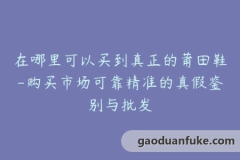 在哪里可以买到真正的莆田鞋-购买市场可靠精准的真假鉴别与批发