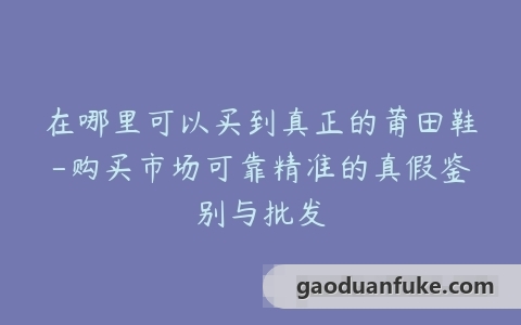 在哪里可以买到真正的莆田鞋-购买市场可靠精准的真假鉴别与批发